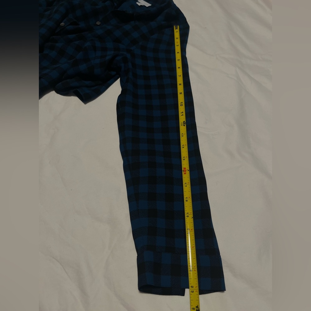 J. JILL Women’s Blue/ Black Checkered Classic Button Up Shirt Dress Size M - Picture 14 of 15